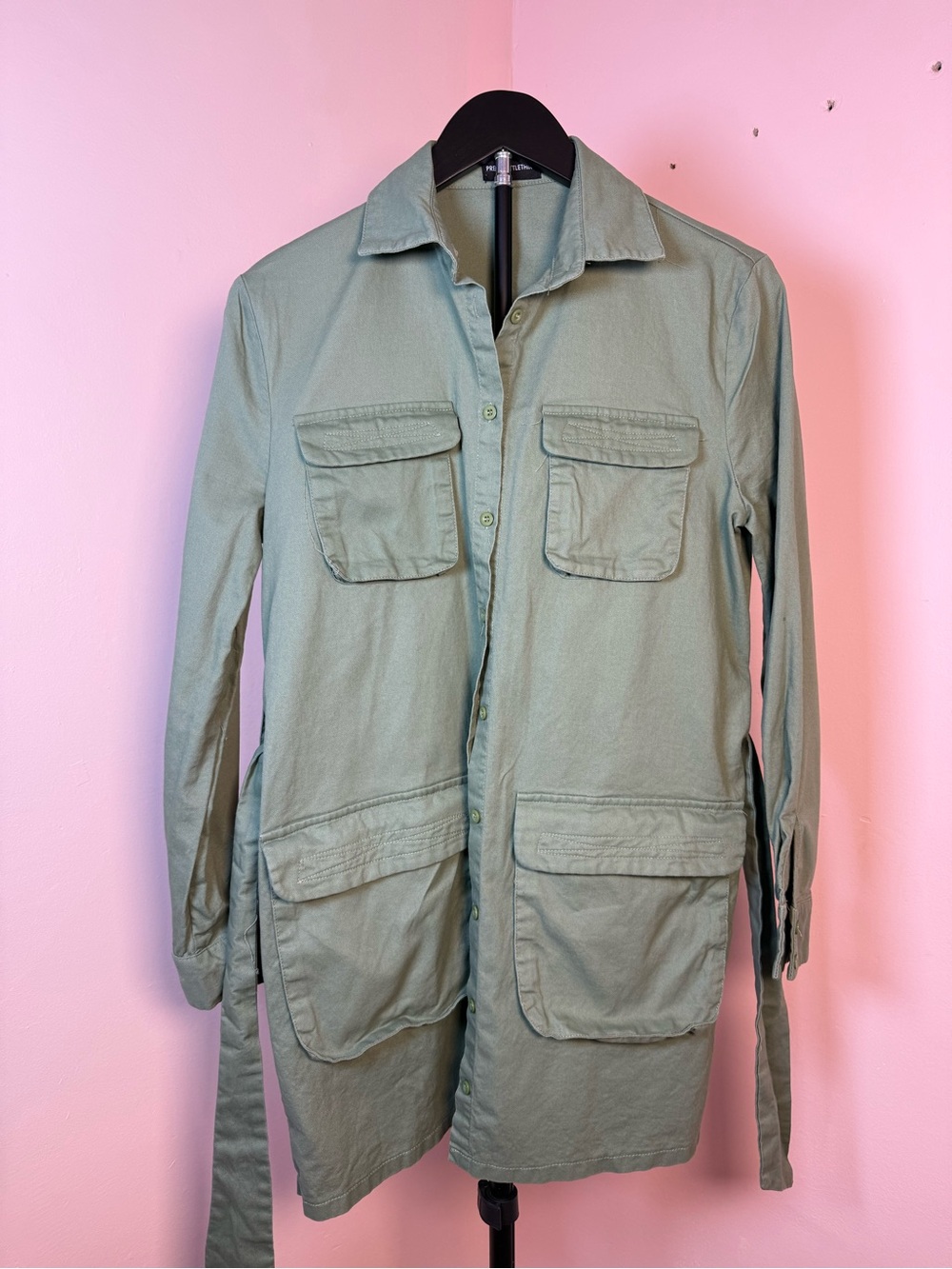 PrettyLittleThing Olive Green Utility Jacket